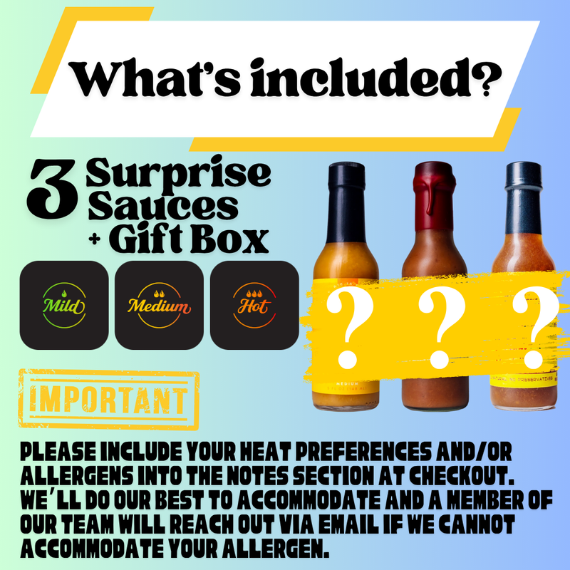 Mystery Box of 3 Surprise Sauces!